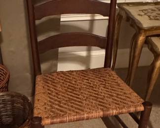 Ladder Back Rush Seat Chair