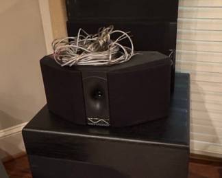 JBL Powered Subwoofer and Video Acoustics VA-1300 Center Channel Speaker