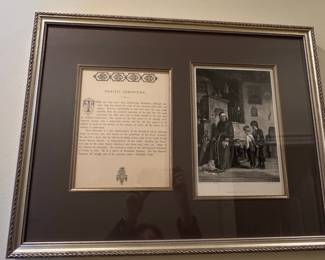 Priestly Admonition by Carl Schloesser Framed Engraving