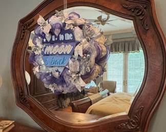Decorative Wall Mirror with Ornate Frame