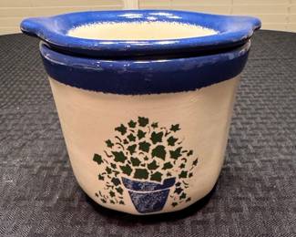 Longaberger Pottery Ivy Pattern Dip Chiller