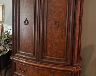 French Provincial Style Entertainment Armoire