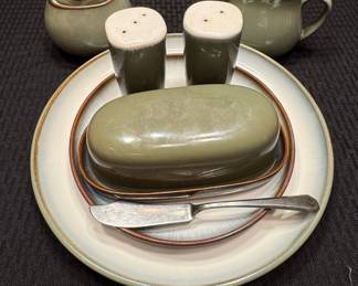 Sango Concepts Avocado Stoneware Serving Set