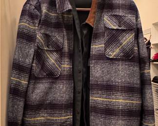 Men's Plaid Flannel Shirt Jacket