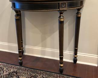 Demilune (half-moon) neoclassical  console table