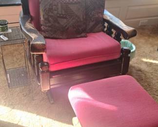 rocking chair with foot rest