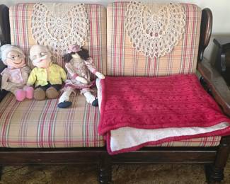 Love seat with matching full size couch