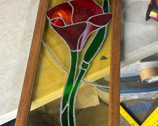 Stained glass rose