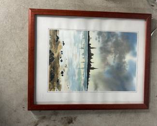 Signed watercolor