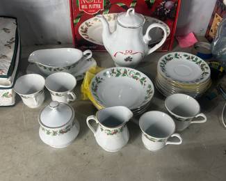 Christmas China set