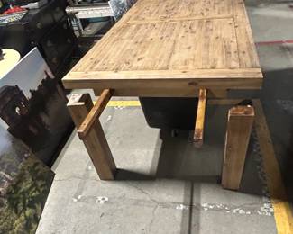 Rustic wood table