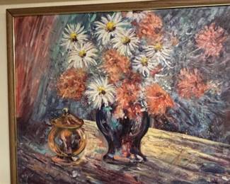 J. DCastro Still Life Oil Painting