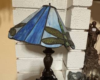 Dragonfly Stained Glass Table Lamp