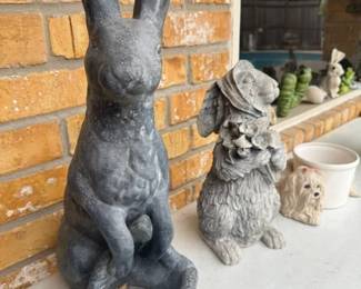 Lots of Yard Art and Plant Pots