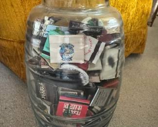 XL GLASS JAR - match collection