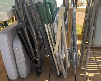Lots of Foldable Outdoor chairs