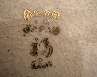 Stamp on Japanese Vase