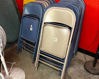 Metal folding chairs