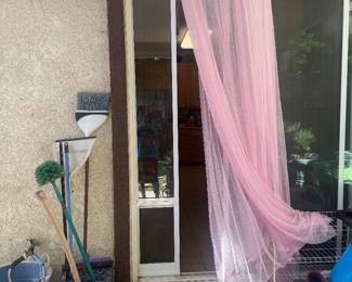 Sliding glass dog door with door panel 