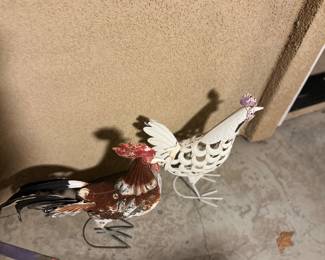 Metal Rooster outdoor decor