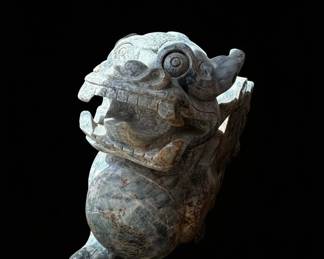 HandCarved Soapstone Foo Dog Sculpture
