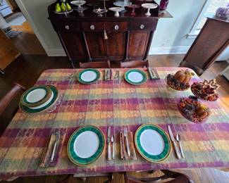 Christian Dior Malachite China & Silverware