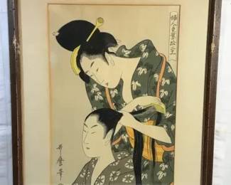 Asian woodblock print