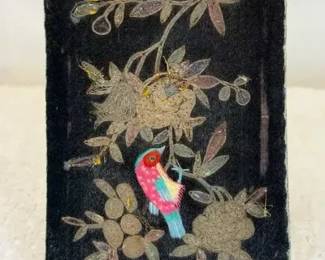 Antique Chinese embroidered wallet