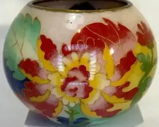 Plique-à-jour bowl