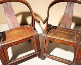 Antique horseshoe chairs