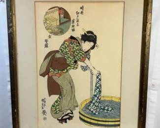 Asian Woodblock print