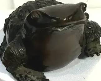 Cast Metal Frog Mark Tobey Collection