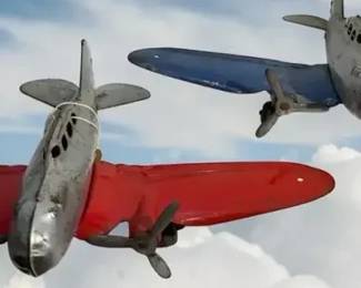 Marx pressed metal airplanes