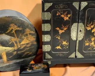 Asian theme boxes and jewelry box