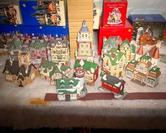 Village Porcelain Lighted Houses