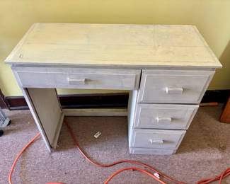 Painted Wooden Child's Desk