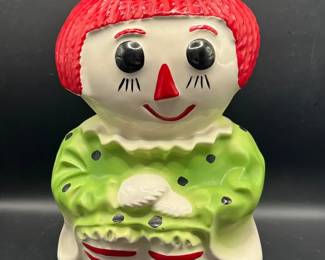 McCoy Raggedy Ann Hand-Painted Cookie Jar