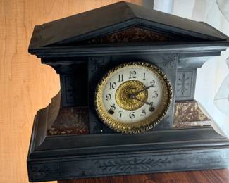 Antique Eclipse Mantle Clock