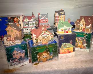 Village Porcelain Lighted Houses