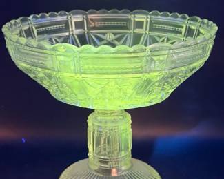 Richard & Hartley Style Pedestal Bowl-UV Reactive