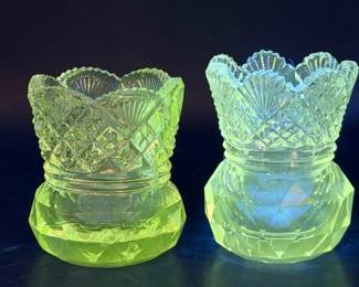 (2) Antique Westmoreland Toothpick Holders
