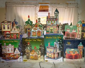 Village Porcelain Lighted Houses
