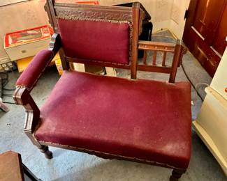 Victorian Bustle or Gossip Chair