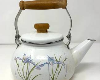 Enamel Iris Tea Kettle