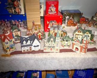 Village Porcelain Lighted Houses