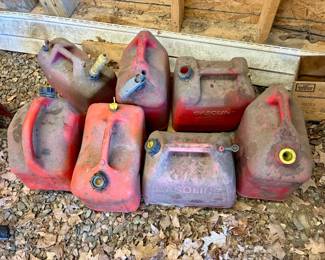 (7) Empty Gasoline Containers