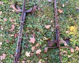 (2) Vintage Steel Ladder Jacks