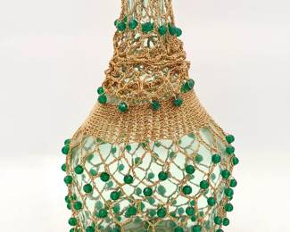 MCM Style Beaded Bottle