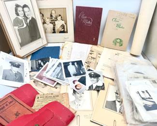 Ephemera Lot Feat Ration Cards & Vintage Photos