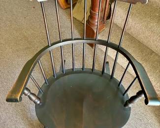 Windsor-Style Wide Seat Rocking Chair